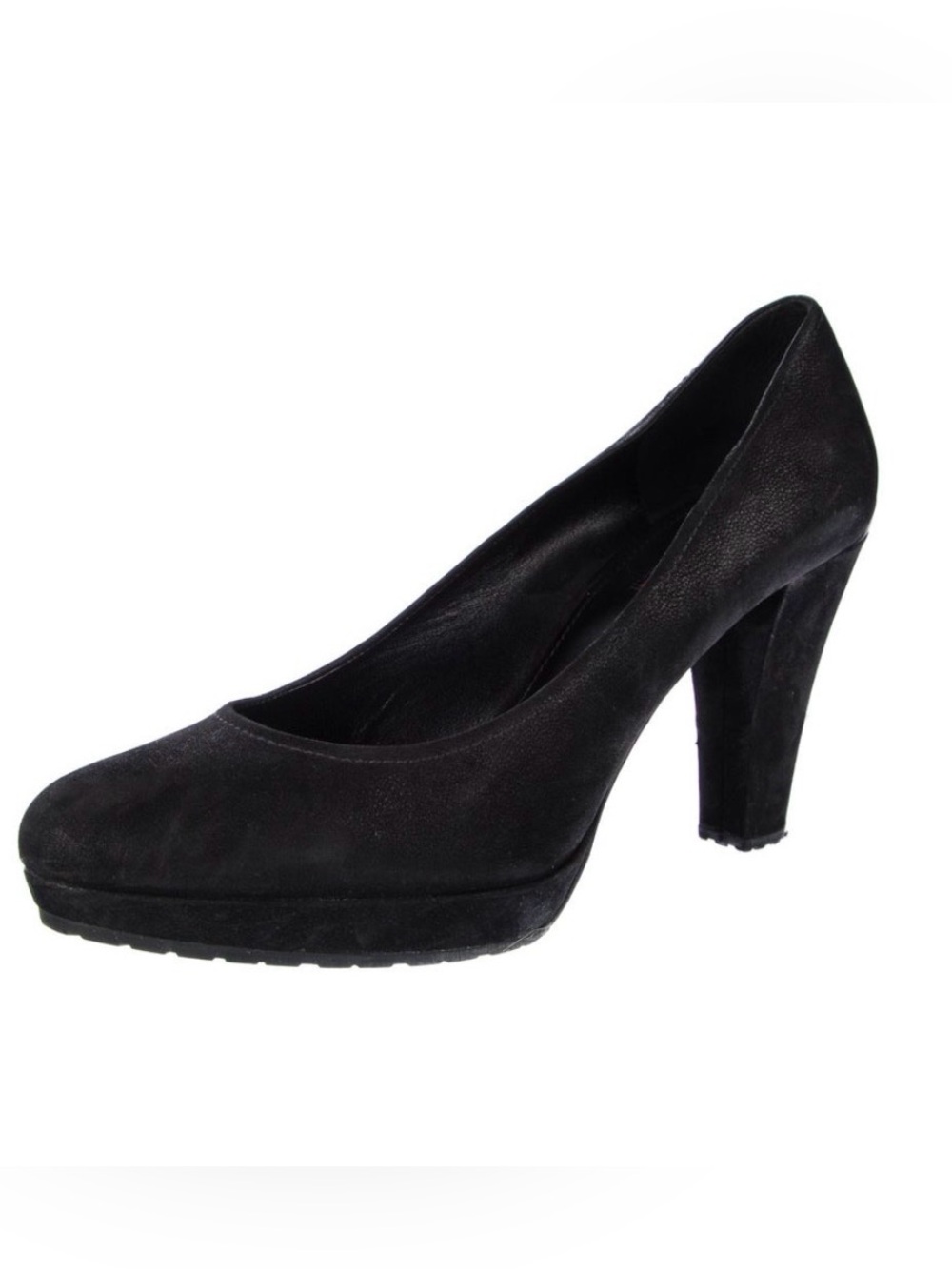 NIB Prada Sport Black Suede Pumps Heels platform US 9.5 / IT40 New in the Box